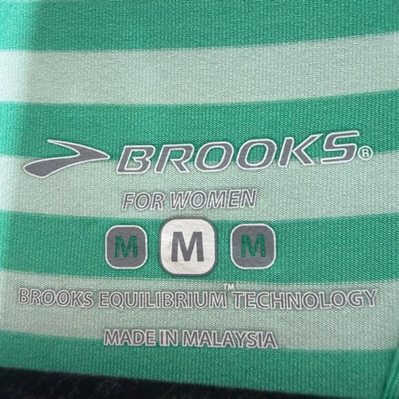 Brooks Women’s Striped Racerback Running Tank Top Size M – - Picture 2 of 7